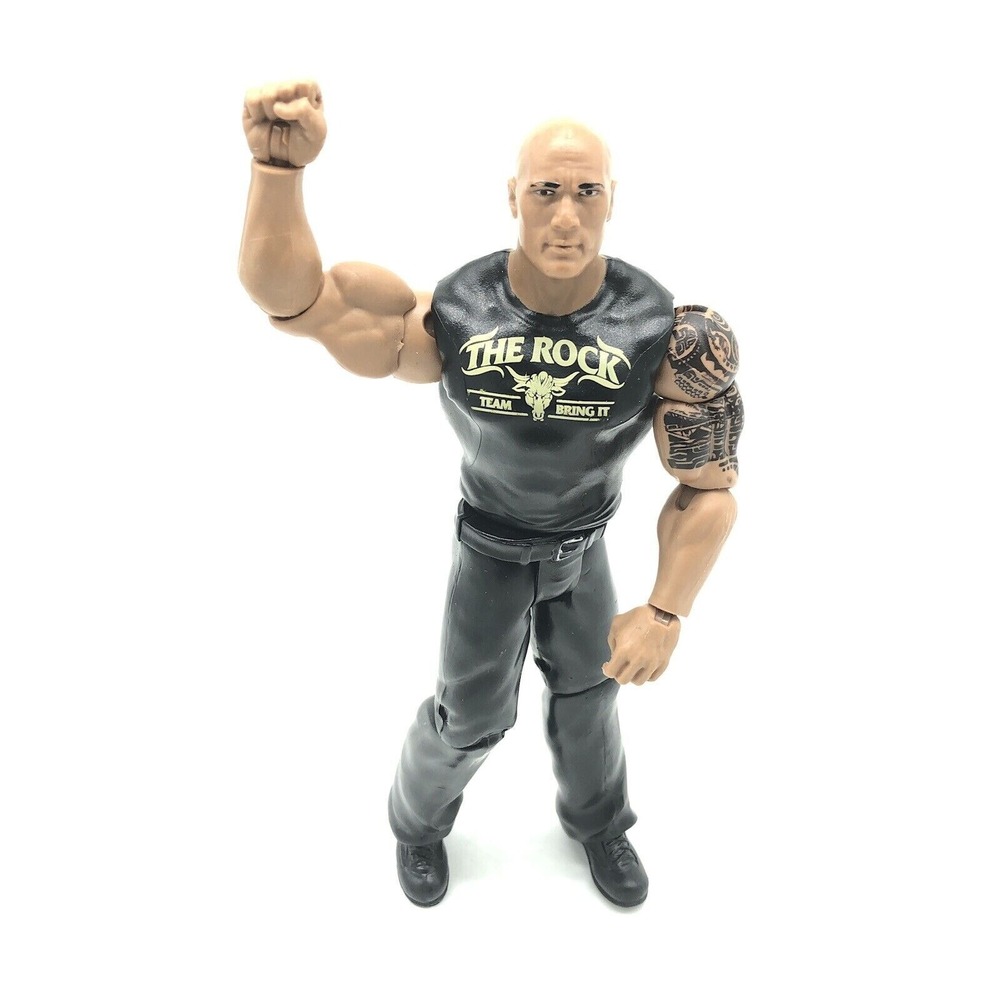 The Rock 2011 WWE Wrestling Action Figure Team Bring It Toy Dwayne Johnson WWF